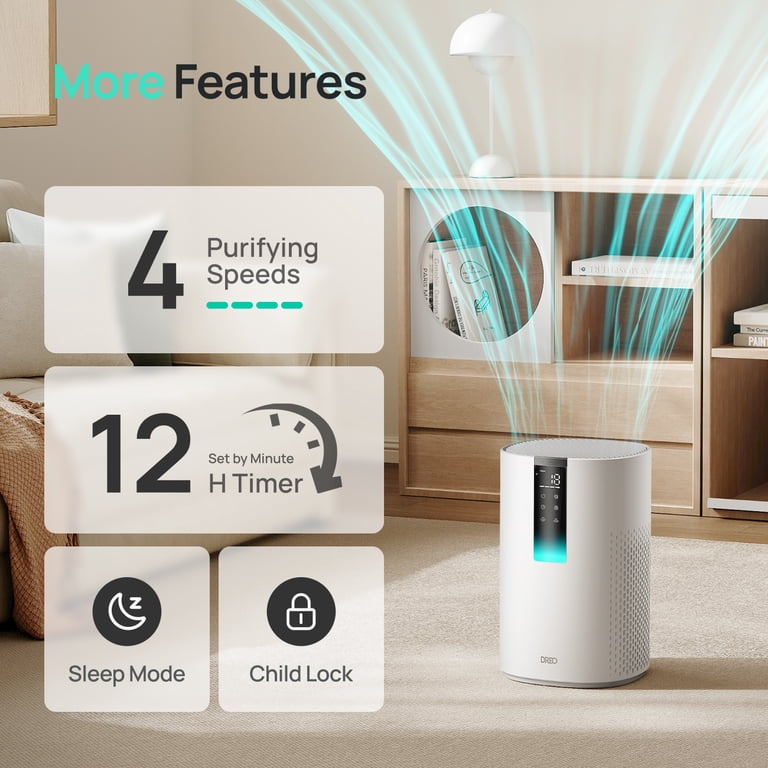 DREO Smart Air Purifier for Large Rooms photo 5