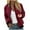 Wine, variant on Ashirexll Jackets for Women Trendy, Women Fall Coats, Fashion Casual Solid Color Pocket Zipper Jacket and Coat Top