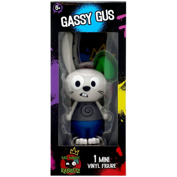 Bad Habbit Rabbitz Series 1 Gassy Gus Mini Figure Pack