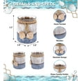 thumbnail image 2 of CoTA Global Silver Sea Wooden Seashell Candle Holder - Tabletop Coastal Decor for Home with Seashell Ornaments, Handcrafted Rustic Candle Holder Centerpiece For Tables, Shelves - Color May Vary, 2 of 7