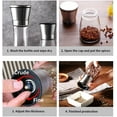 thumbnail image 3 of Fillable Stainless Steel Grinder - Aadjustable Black Pepper Grinder, Long Lasting Fresh Keeping Spice Grinder, High Glass Blender That Can Be Used for Pepper, Cumin, Sea Salt, Mung Bean, 3 of 7