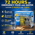 thumbnail image 2 of Ready America 10 Year Shelf Life Emergency Food and Water Kit to Sustain 2 People for 3 Days 72 Hours, 2 of 7