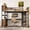 Wood, variant on URTR Queen Size Metal Loft Bed with L-shaped Desk and Stairs, Bed Frame with Wardrobe, Storage Cubes and Shelves, Space Saving Loft Bed