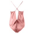 thumbnail image 3 of Gibobby Pijama De Mujer Conjunto de pijamas de seda satinada para mujer(Rosa,G), 3 of 5