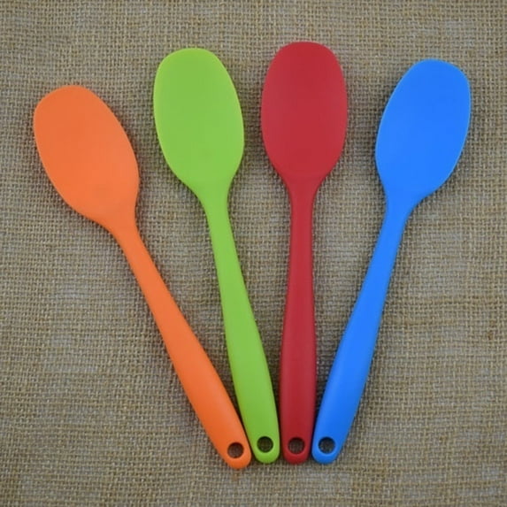 Shenmeida 5PCS Silicone Spatula Heat Resistant Seamless One Piece Design Non-Stick Flexible Scrapers Baking Mixing Tool