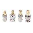 thumbnail image 1 of 4 piezas Bnc a Sma tipo macho hembra Rf conector adaptador kit de prueba convertidor conjunto Feliz Sencillez, 1 of 5