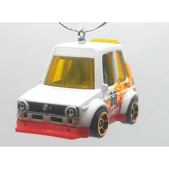 Christmas Ornament for Tooned Volkswagen Golf Mk1 White/66 Decal