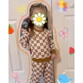 thumbnail image 3 of WESIDOM Toddler Girl Clothes 3Pcs Little Girls Outfits Ruffle Long Sleeve Top+Pants Set+Handband 12M-5T Clothing, 3 of 12