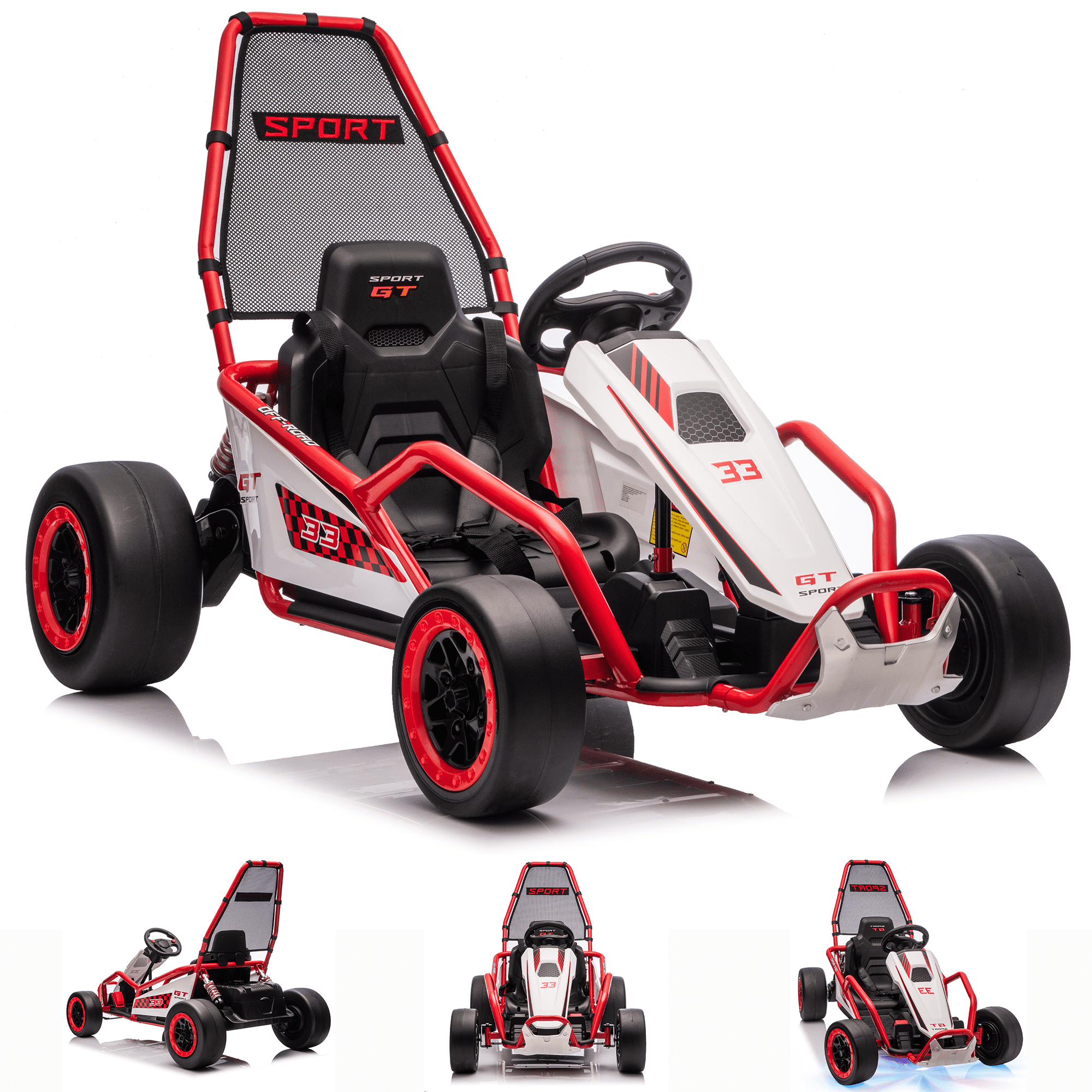 Kerry Yoo K61 Go Kart, 24V Kids Electric Drift Kart, Ride on Toys