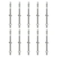 thumbnail image 1 of Uxcell 10 Pcs Ancrages en Coin, 3/8 Pouces x 6 Pouces Ancrages en Acier Inoxydable Boulons, Fixation Standard Robuste pour Base Murale en Ciment (Inclut Rondelles Écrous, Ton Argent), 1 of 6