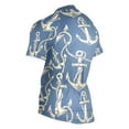 thumbnail image 3 of joogoo Anchors on Blue Pattern Men's Cycling Jerseys Mountain Bike Short Sleeve Tops 2XL, 3 of 7