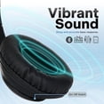 thumbnail image 2 of iJoy Auriculares Bluetooth sobre la oreja, inalámbricos y con cable, plegables, micrófono integrado, FM, ranura para tarjeta micro SD - (verde) adultos, niños, hombres y mujeres, 2 of 5