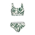 thumbnail image 5 of Kdxio Palm Branch With Leaves for Womens High Waisted Bikini Top Sports Style Two Piece Bathing Suits, 5 of 5