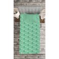 thumbnail image 3 of Ambesonne Umbrella Quilted Bedspread Set 2 Pcs, Wet Weather in Green, Twin Size, Pale Green Sea Green, 3 of 3