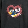 thumbnail image 3 of Hot Wheels - XOXO Heart - Ladies French Terry Long Sleeve Shirt, 3 of 5
