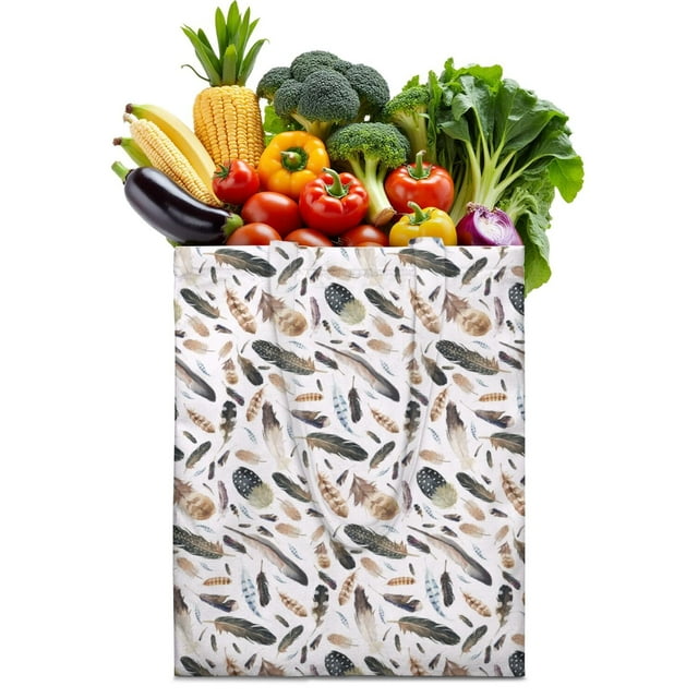 Sac de Courses en Toile Rayée Abstraite – Sac Fourre-Tout Réutilisable Artistique