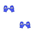 thumbnail image 2 of Jumpingount 1 par de manoplas para niños, cómodas, adorables, para niños pequeños, manoplas tejidas para mantener el calor, fundas para los Azul 2Conjunto, 2 of 6