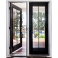 Brisa White Retractable Screen Door 78" Double