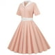 thumbnail image 1 of Moda verano mujer patchwork manga corta casual noche fiesta vestido de fiesta Fridja  bnh689, 1 of 9