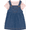 Blue/Pink, variant on Carter's Child of Mine Baby Girl Dress Set, 2-Piece, Sizes 0/3-24 Months