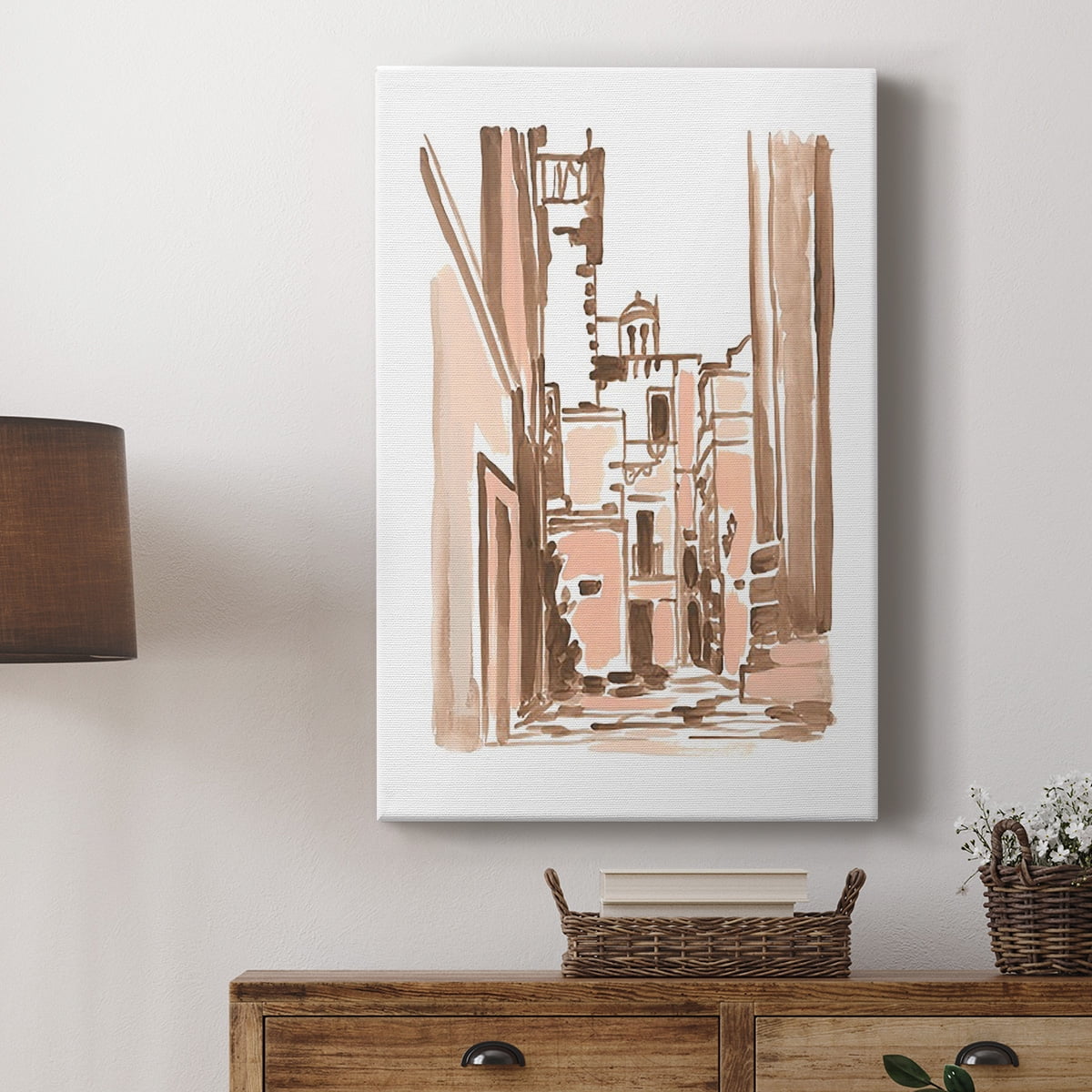 Blush Architecture Study II Premium Gallery Wrapped Canvas - Ready to Hang