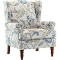 thumbnail image 5 of Hommow Upholstered Accent Chair, Floral Print Fabric Armchair,Blue, 5 of 6