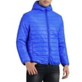 thumbnail image 5 of INSPIRE CHIC Hooded Puffer Jackets for Men's Winter Zipper Lightweight Warm Padded Coat L Royal Blue, 5 of 6