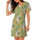 thumbnail image 2 of Fotbe Snake And Floral Bata de Dormir para Mujer con Estampado, Camisón de Algodón de Manga Corta, Ropa de Dormir Casual, 2 of 6