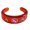 red rose red, variant on Handcrafted Resin Bangle with Rhinestones Accessory Open Adjustable Wristband Jewelry For Everyday Wear
