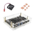 thumbnail image 4 of For Banana Pi -F3 Acrylic Case Transparent Shell Protective with Cooling Fan for Banana Pi -F3 Development Board, 4 of 5