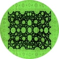 thumbnail image 1 of Ahgly Company Indoor Round Oriental Green Industrial Area Rugs, 4' Round, 1 of 4