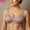 High Quality - Gray, variant on Jelly sports plus-size bra, seamless, thin, minimizes large busts, prevents sagging