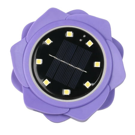 

4PCS Outdoor Solar Petal LED Geographical Lights Waterproof Underground Lights 8 LED Stair Lighting For Lawns Patio Yard Garden