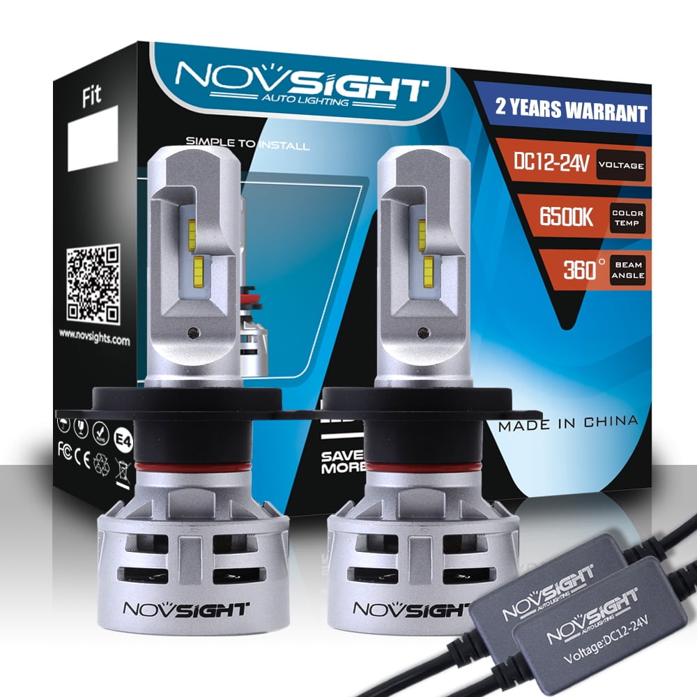 NIGHTEYE NOVSIGHT 9005 HB3 80W 14400LM 5500K White LED Auto Headlight Bulbs Kit