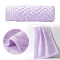thumbnail image 2 of Cozeii Bath Towel, Cotton Wash Towel, Soft Absorbent Quick Dry Bathroom Towel, Solid Color Hand Face Towel for Shower, Gym, Travel, Guest Bathroom, 13.4x29.1 Inch, Purple, 2 of 6