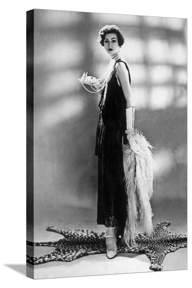 Woman Wearing Chanel Dress, 1928 