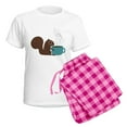 thumbnail image 5 of CafePress - Coffee Squirrel Women's Light Pajamas - Women's Short Sleeve Print T-Shirt and Pants Light Cotton Pajama Set, 5 of 7