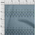 thumbnail image 1 of oneOone Silk Tabby Fabric Stripe & Paisley Ikat Printed Craft Fabric BTY 42 Inch Wide, 1 of 4
