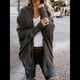 thumbnail image 4 of para Mujer: Suéter Holgado de Punto con de Murciélago y Gran Tamaño. Verde Oscuro Talla Única, 4 of 10