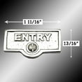 thumbnail image 2 of Switch Plate Tags ENTRY Name Signs Labels Chrome Brass Traditional Engraved Wall Light Switch Cover Labels Renovators Supply, 2 of 2