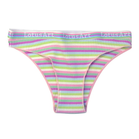 

KaLI_store Lingerie for Women Women’s Seamless Hipster Underwear No Show Panties Briefs Soft Stretch Bikini Underwears Pink L