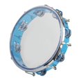 thumbnail image 4 of STARTIST 10''Handheld Tambourine for Choirs Percussion Ensembles w/ Metal Blue, 4 of 9