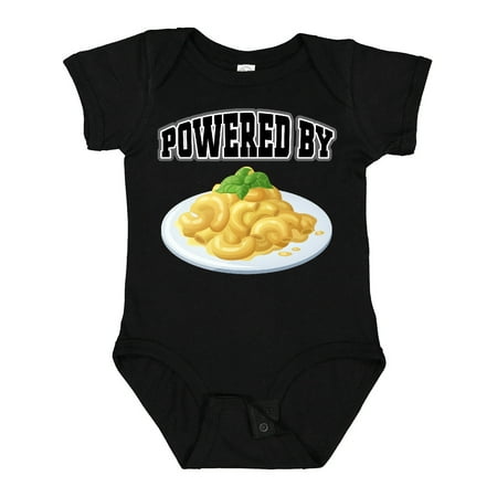 

Inktastic Powered by Macaroni and Cheese Gift Baby Boy or Baby Girl Bodysuit