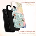thumbnail image 4 of Beach Collage Phone Case, Vintage Mermaid Sun and Palm Tree Design iPhone Cover, Aesthetic Ocean Summer Vibes Case for iPhone 17 16 15 14 13 12 11 Plus Pro Max Mini, 4 of 6