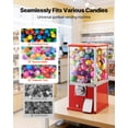 thumbnail image 2 of VEVOR Gumball Machine, 21 inch Height Candy Vending Machine Dispenser, 25-Cent Vending Machines for Shopping Malls, Supermarkets, Amusement Parks, Arcades, Holds Up to 180 1.77 inch Spherical Candies, 2 of 9