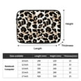 thumbnail image 3 of Leopard print 15 inch Portable Laptop Sleeve Compatible with MacBook Air Notebook Computer Case for Men Women College School Students, 3 of 7