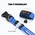 thumbnail image 7 of LED Dog Collar | Double Fiber Optic Illumination, USB Rechargeable, Adjustable 15.75-18.9" | Waterproof Glow Nylon Pet Collar for Nighttime Walking, Rustproof, Blue Green Red Pink, 7 of 7