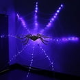 thumbnail image 3 of PENGXIANG Halloween Decorations Spider Web Lights Up LED Lights Spider Webs For Halloween Decoration Party Haunted House Decorations, 3 of 10