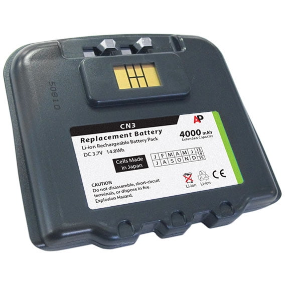 Replacement of Intermec AB15 Battery 3.7V 4000mAh 318-016-002 for CN3 Scanner 