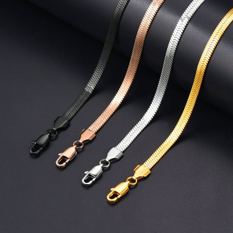 Mens Thick Snake Chain Necklace | Caitlyn Minimalist 18K Gold